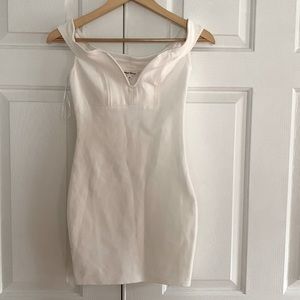 Super down white dress